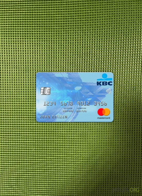 Belgique KBC banque mastercard photolook recto